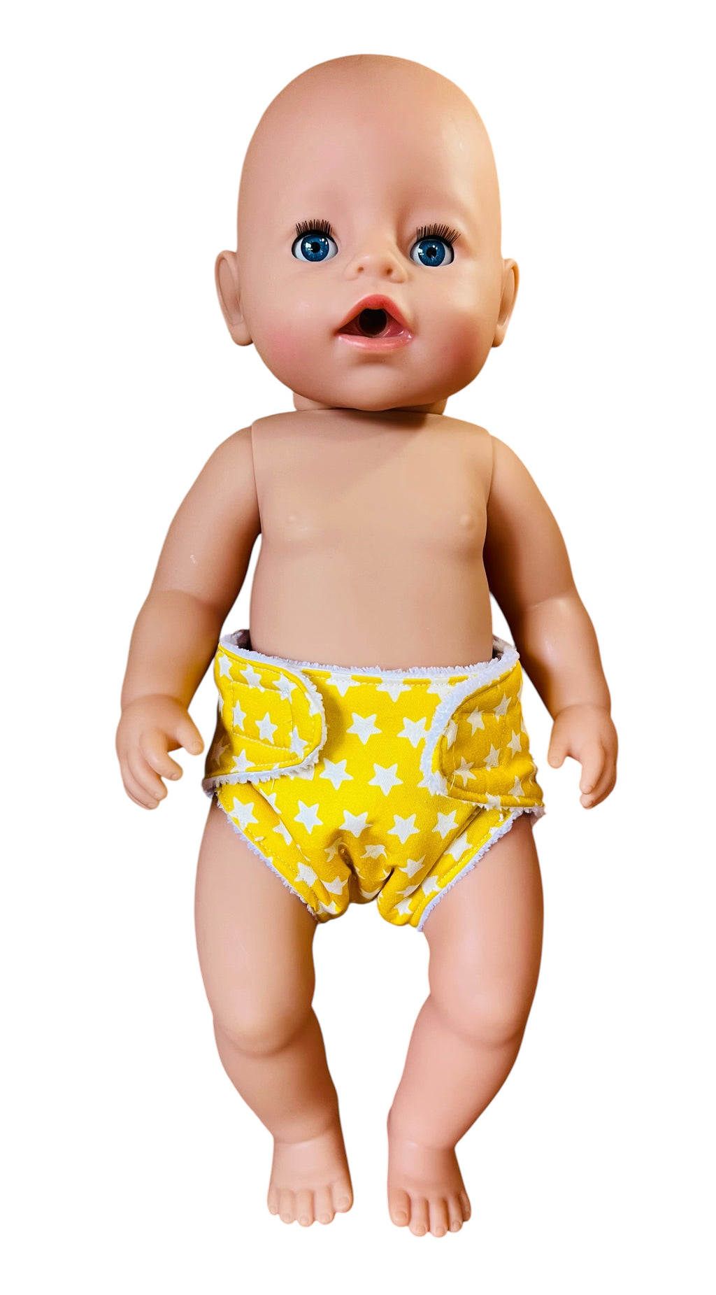 Sunshine Stars Doll Nappy. Fits 43cm Baby Born doll (as shown)
