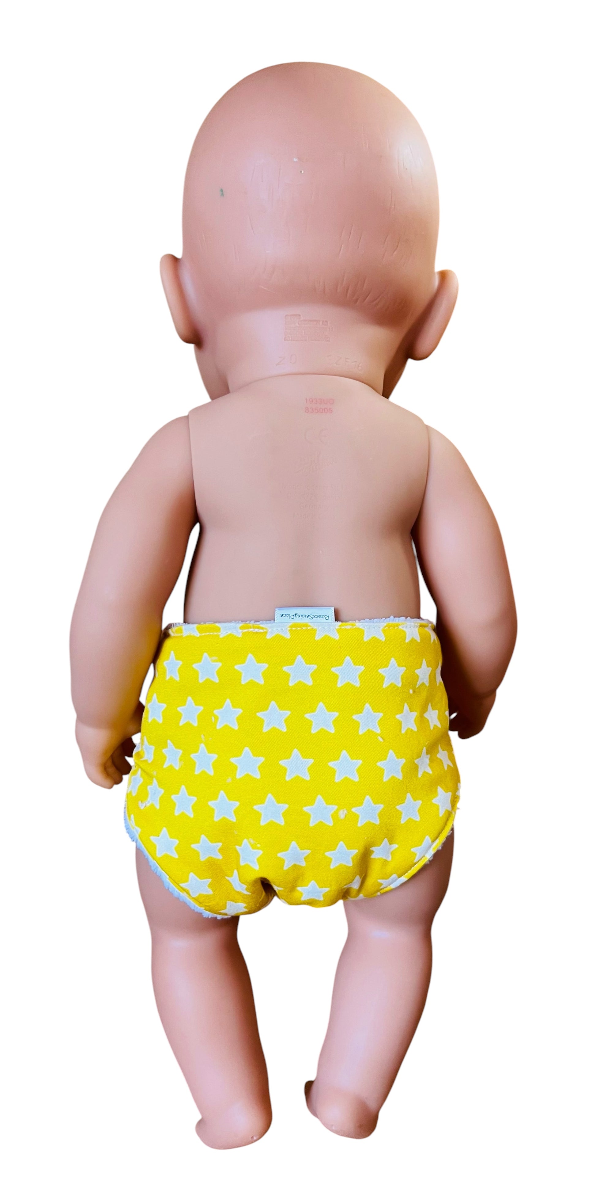 Sunshine Stars Doll Nappy. Fits 43cm Baby Born doll (as shown)