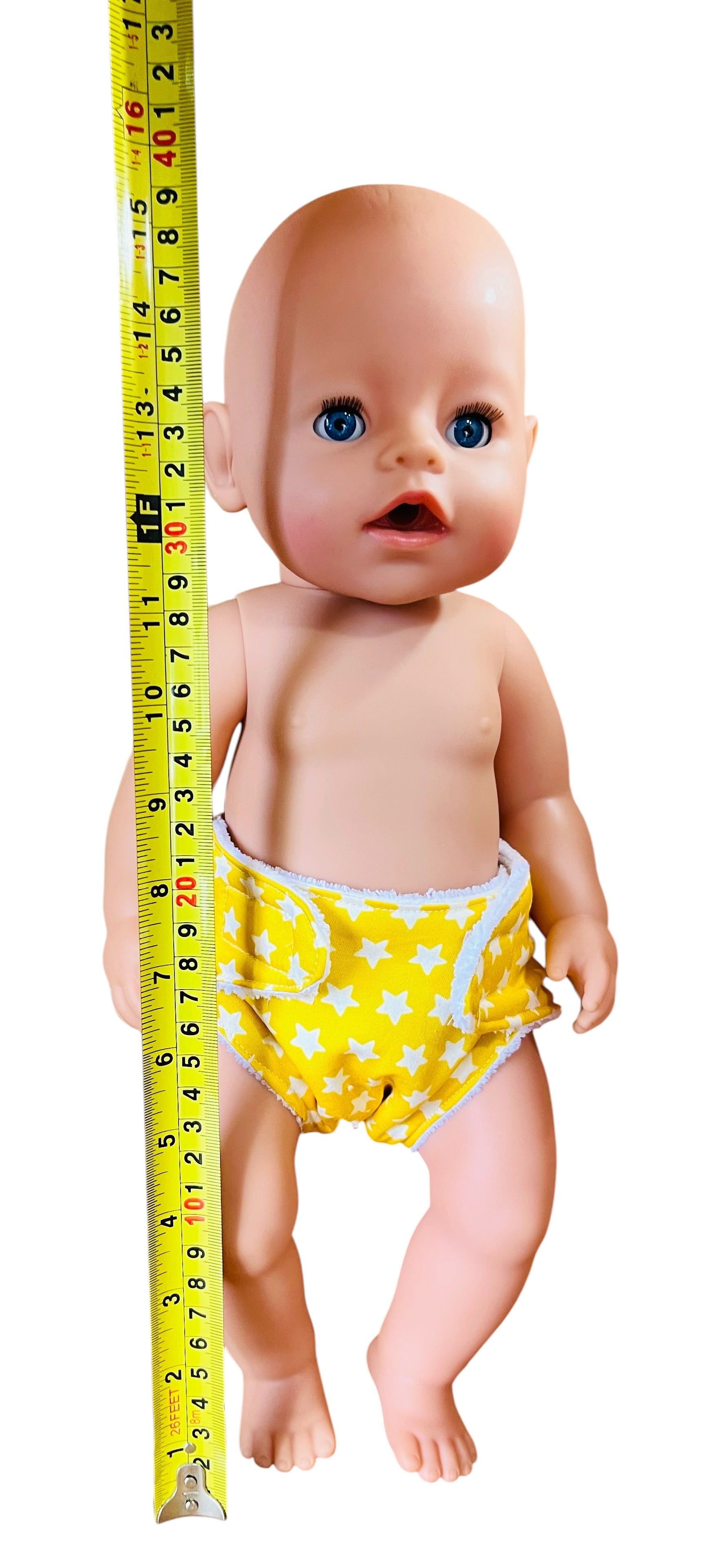 Sunshine Stars Doll Nappy. Fits 43cm Baby Born doll (as shown)