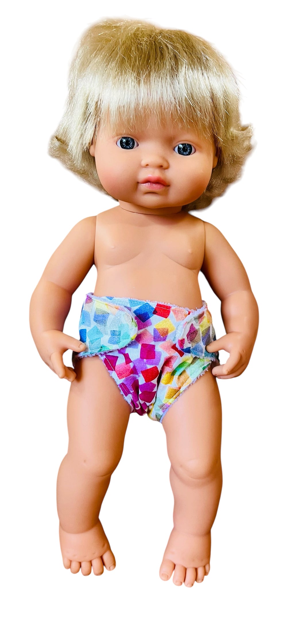 Colour Pop Doll Nappy. Fits 38cm Minilands doll (as shown).