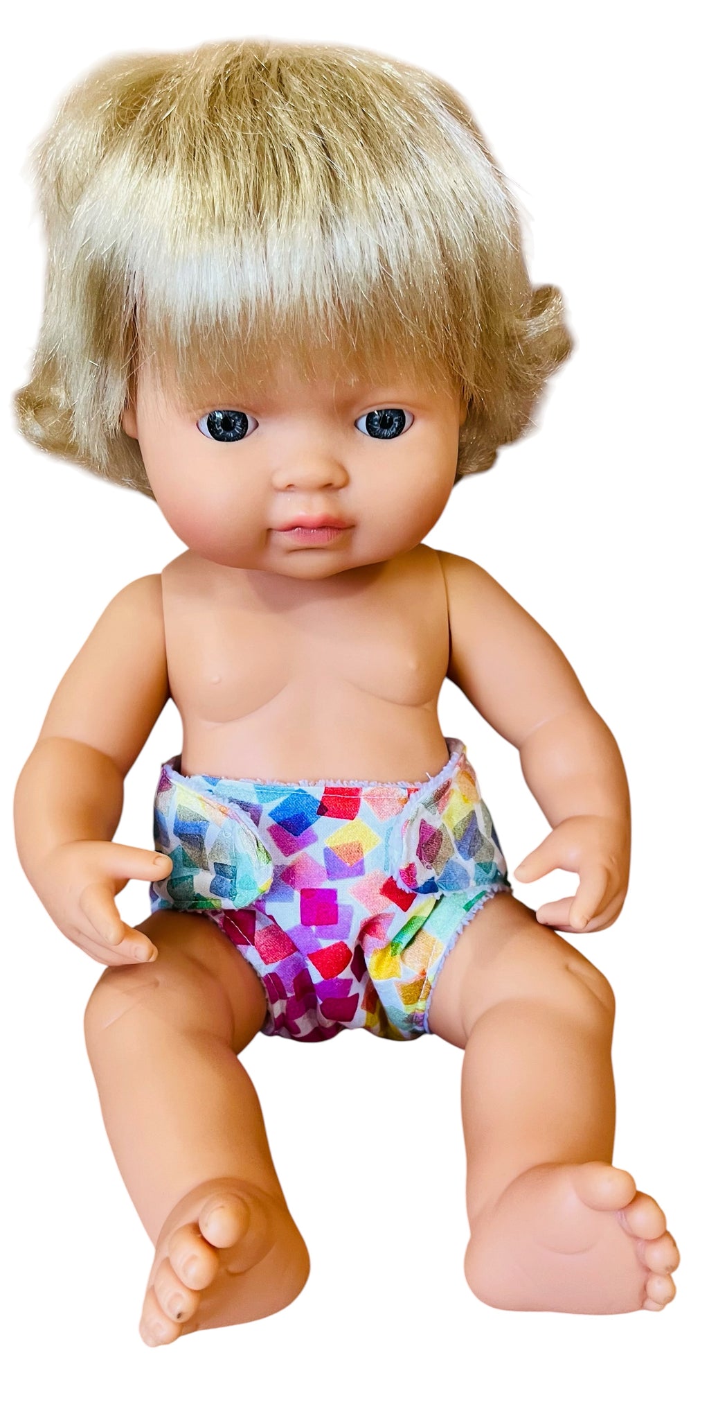 Colour Pop Doll Nappy. Fits 38cm Minilands doll (as shown).