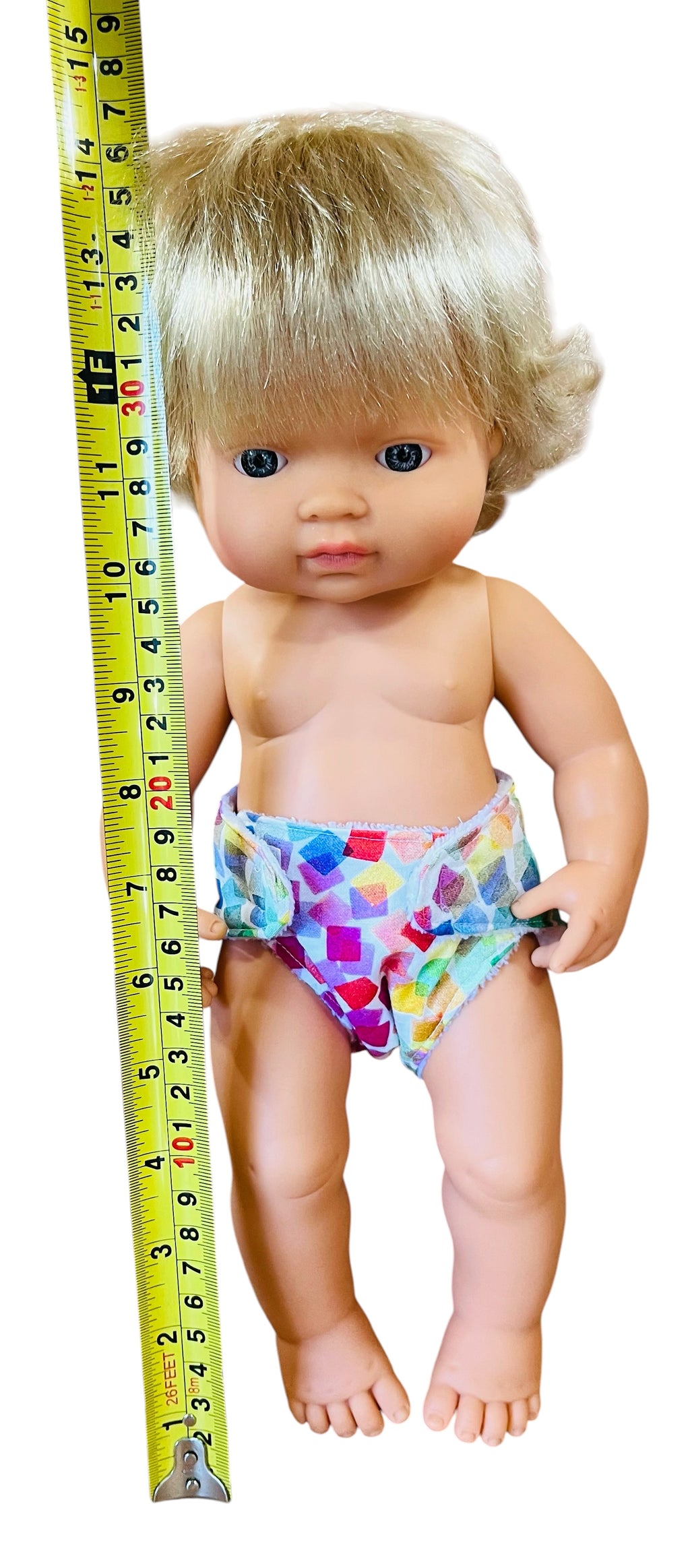Colour Pop Doll Nappy. Fits 38cm Minilands doll (as shown).