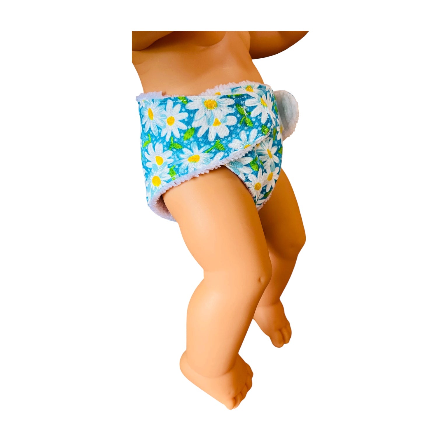Daisy Patch Blue Doll Nappy. Fits 38cm MiniLands doll (as shown)