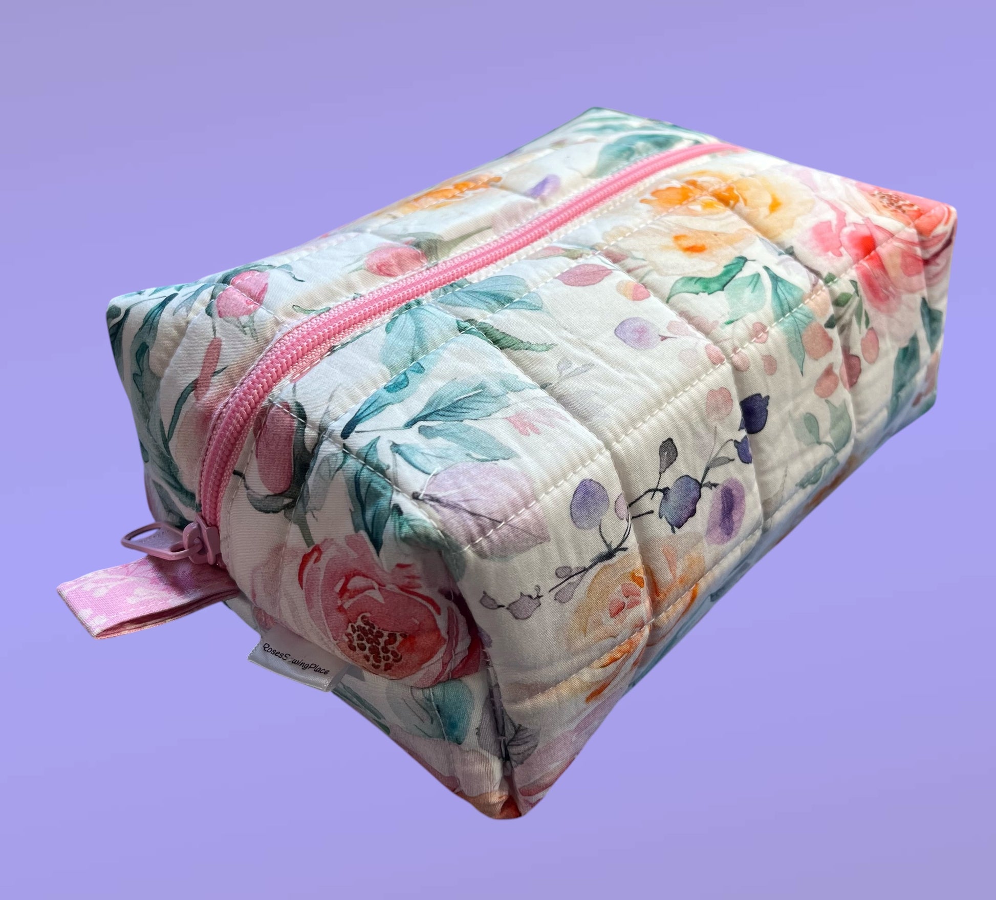 Zippered Boxy Pouch - Spring Meadow