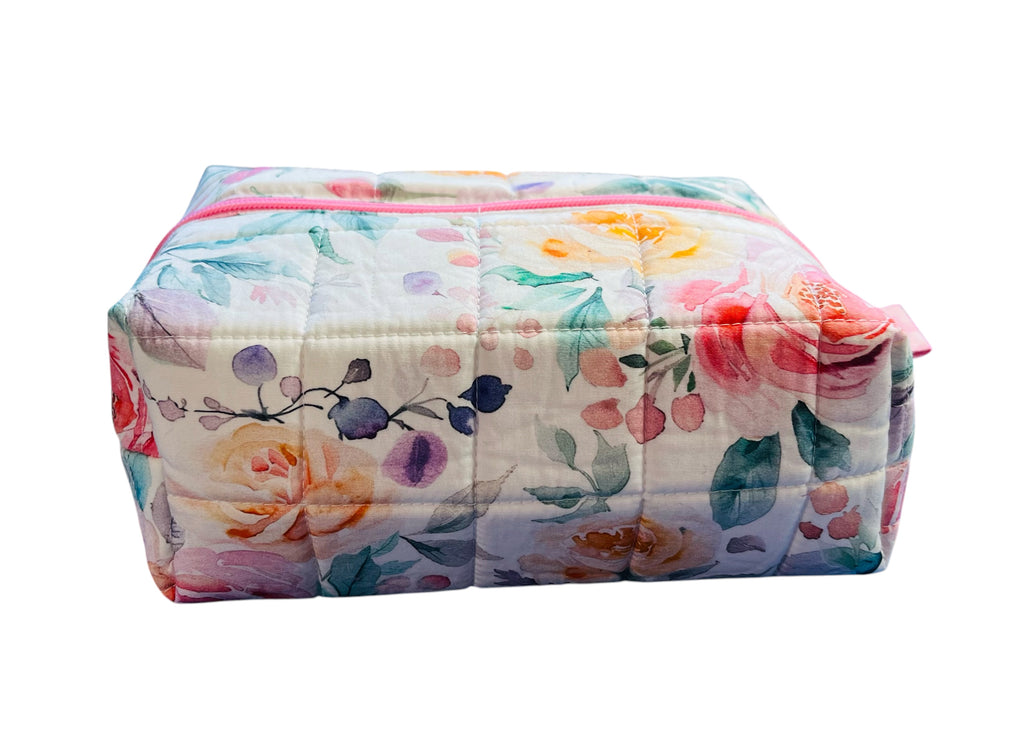 Zippered Boxy Pouch - Spring Meadow