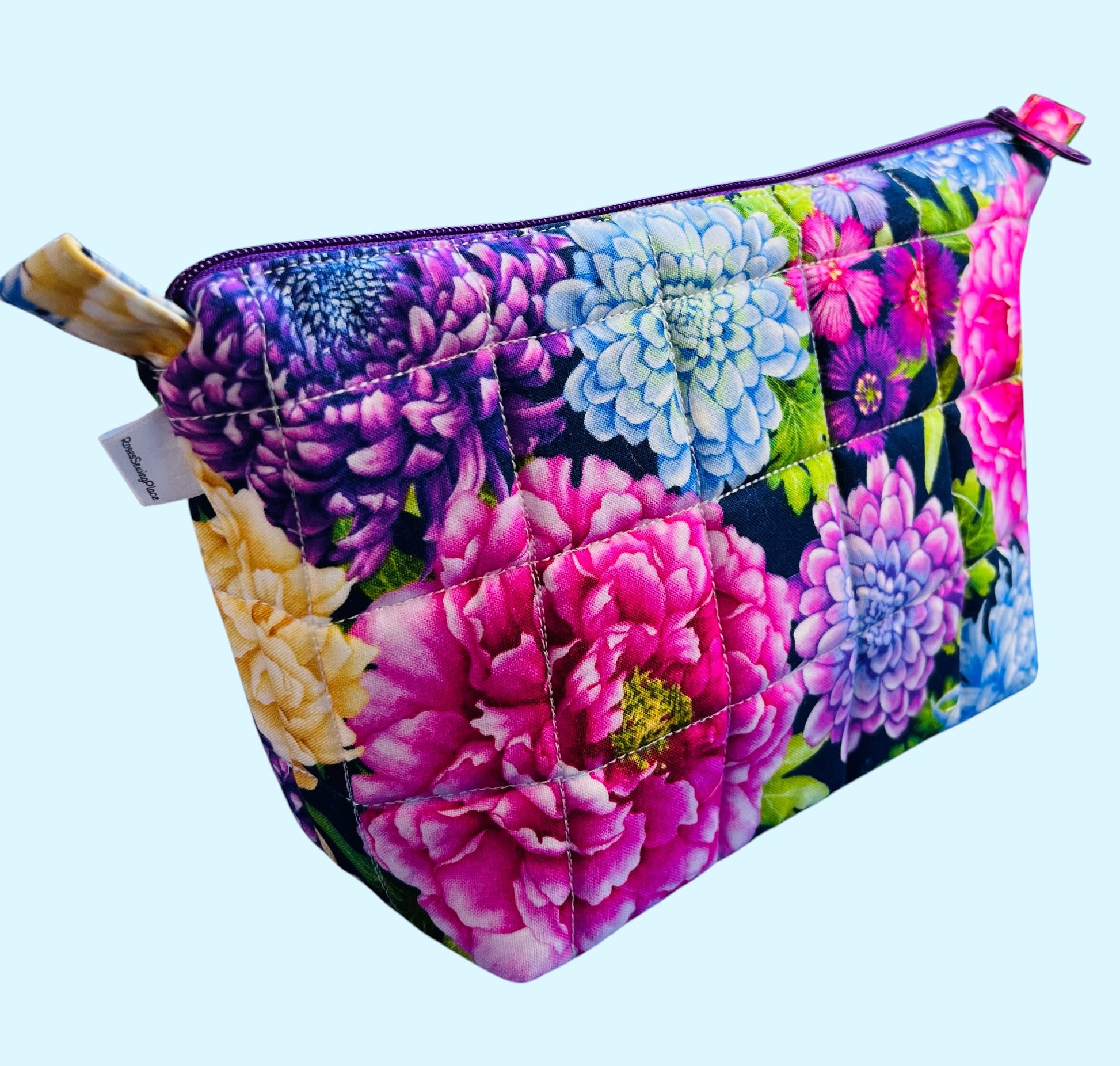 Zippered Pouch - Chrysanthemum Blooms