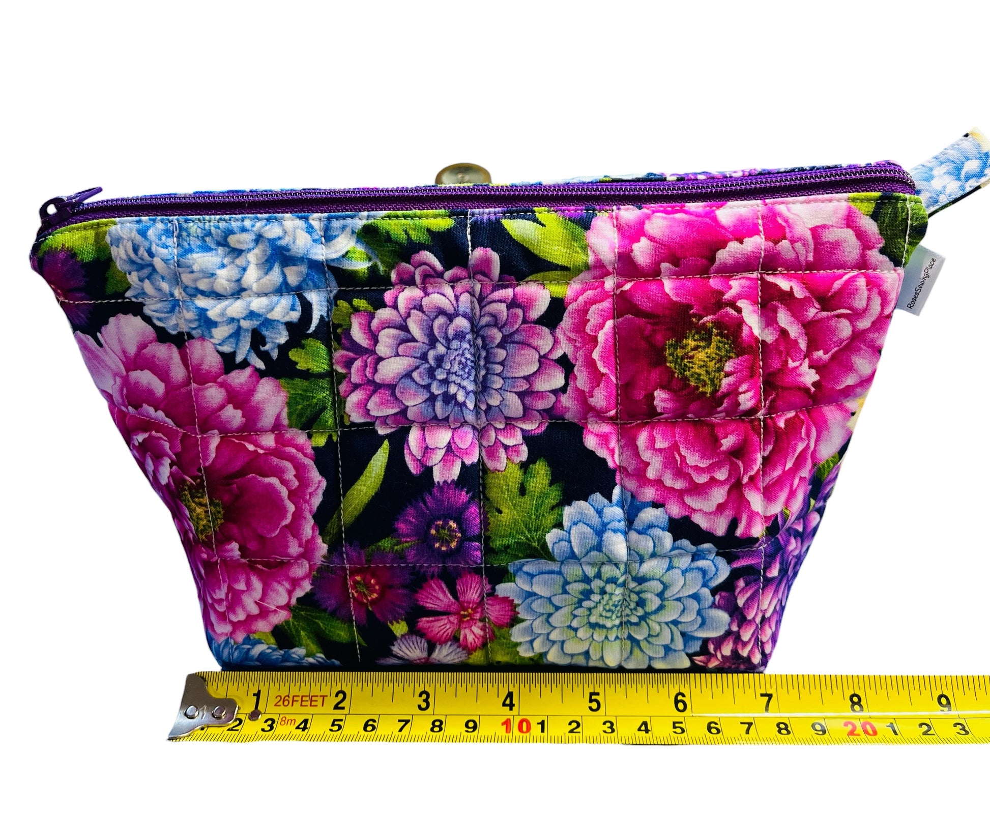 Zippered Pouch - Chrysanthemum Blooms