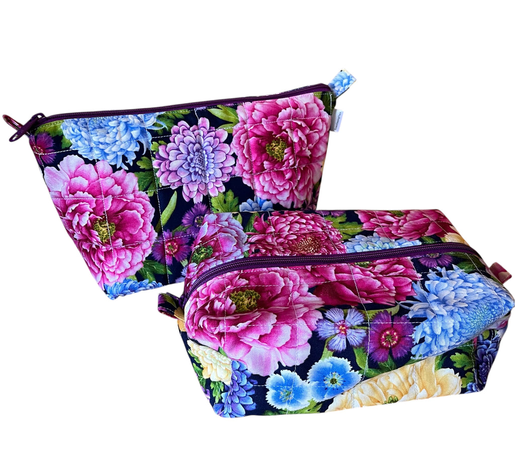 Zippered Pouch - Chrysanthemum Blooms
