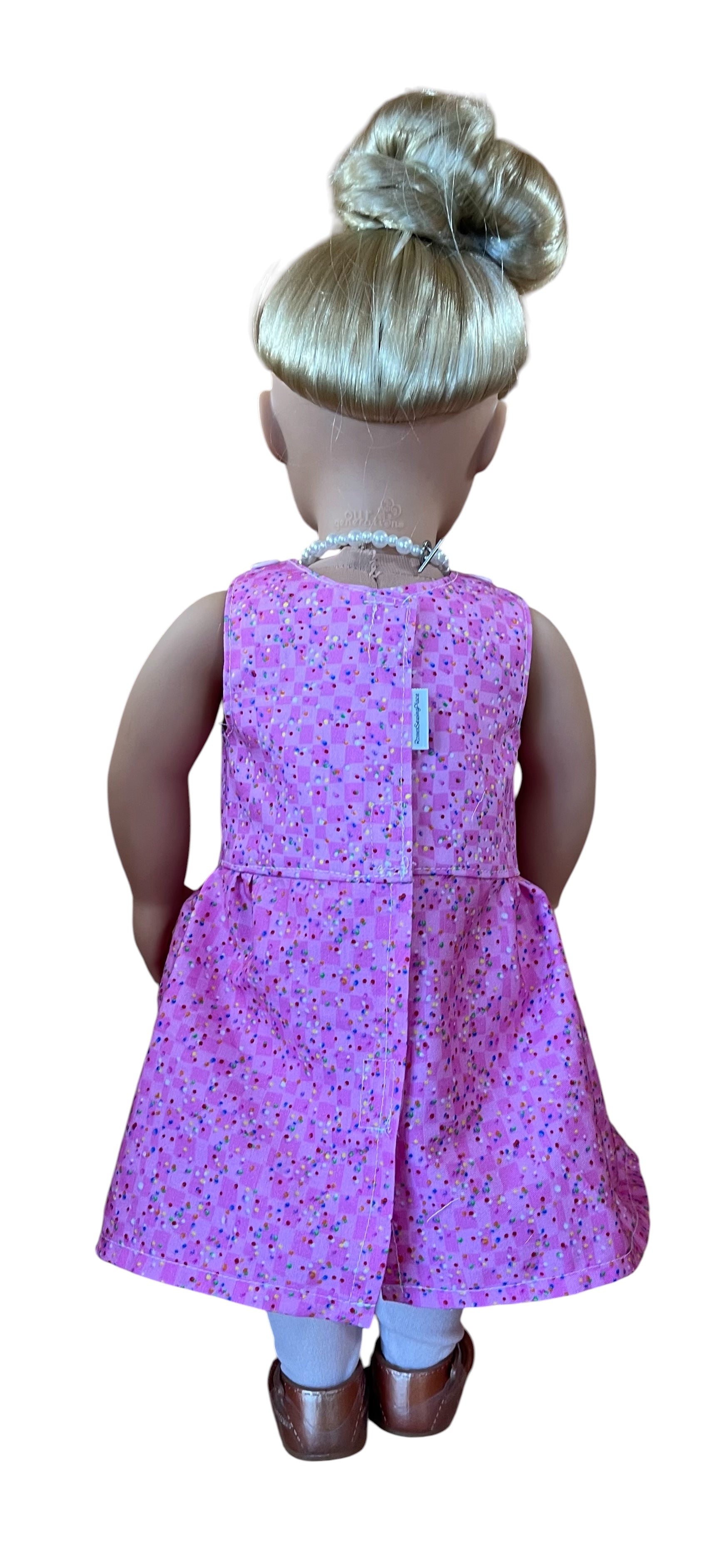 Confetti Pink Doll Dress. Fits 48cm (18in) Our Generation / American Girl Doll.