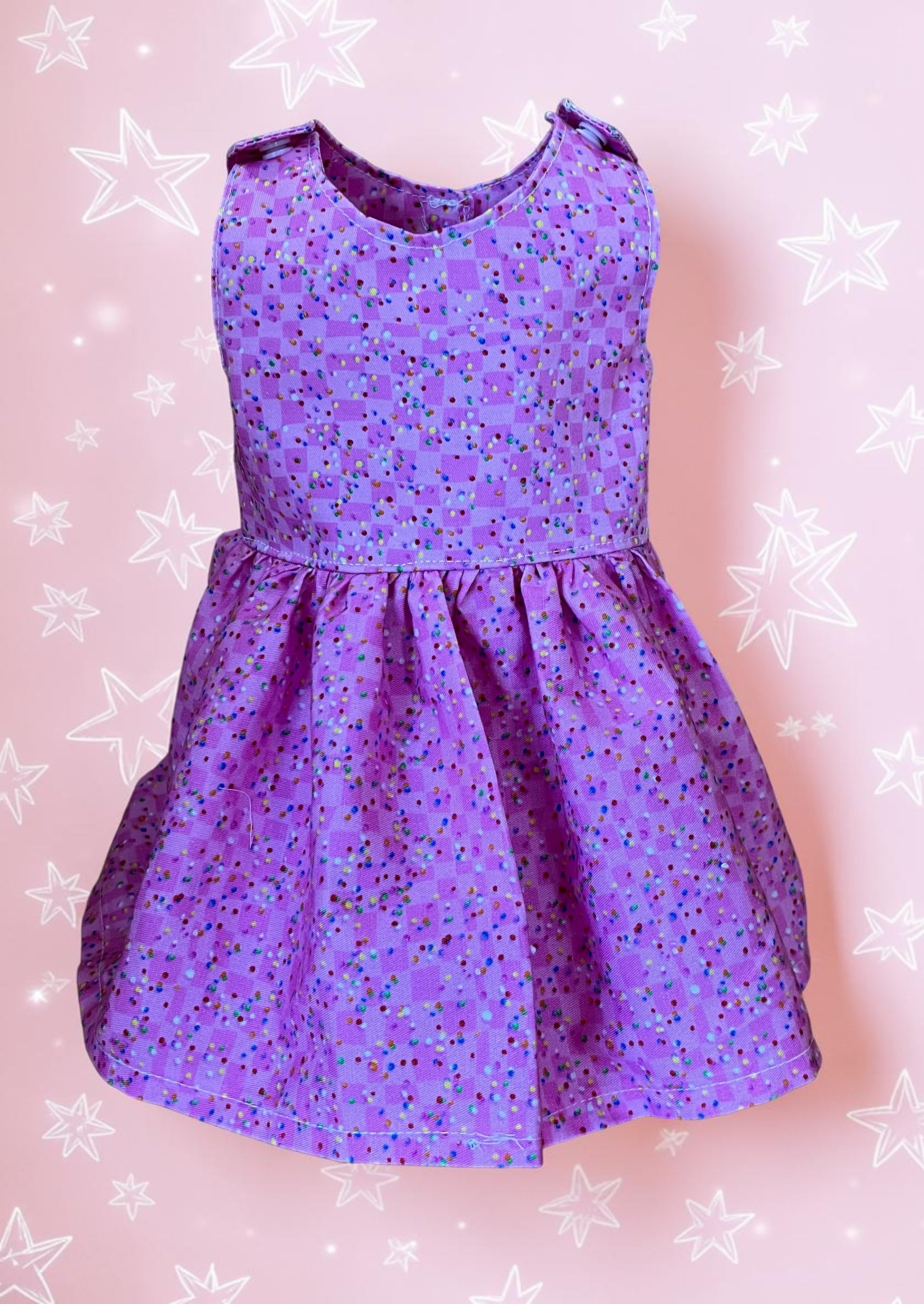 Confetti Pink Doll Dress. Fits 48cm (18in) Our Generation / American Girl Doll.