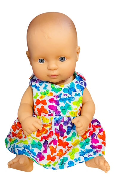 Butterfly Kisses Doll dress. Fits MiniLands doll (32cm) as shown