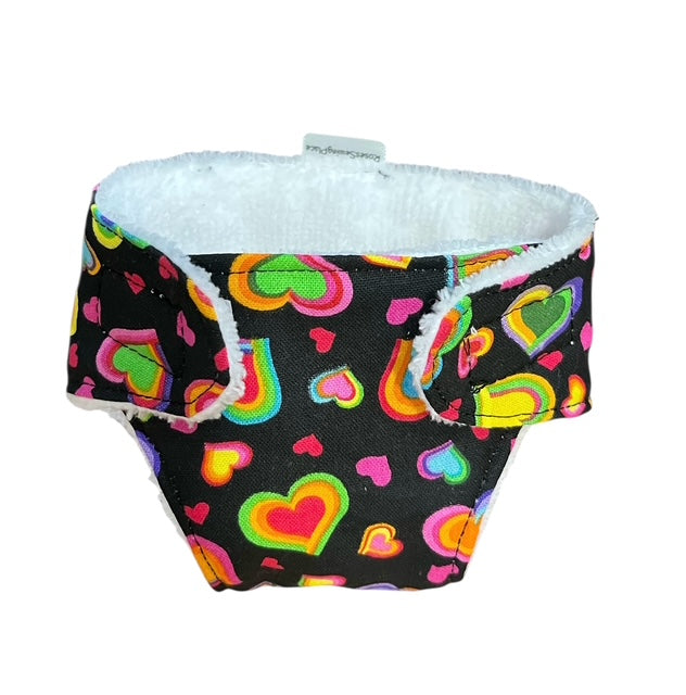 Happy Hearts Doll Nappy. Fits 38cm doll (as shown)